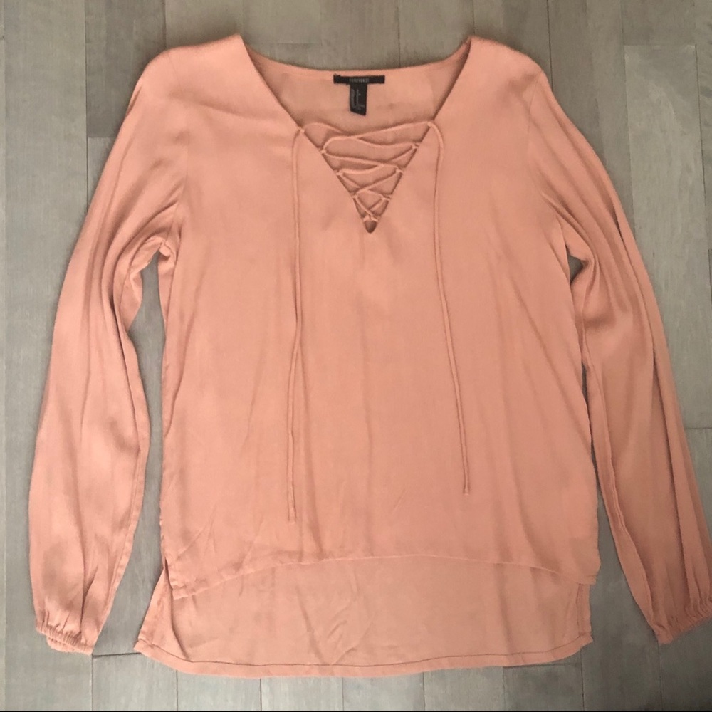 Blush pink Forever 21 blouse
